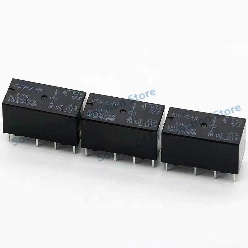 10Pcs Signal Relay G5V-2 G5V-2-H1/5VDC 12VDC 24VDC 8Pin 1A/2A 100% NEW original