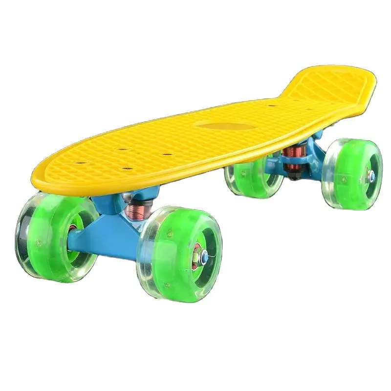 Penny Board Skateboard, Flash Wheel, Mini Fish Board, City Cruiser, Retro Skate Scooter, Fashion Complete Skate Boards, 22\