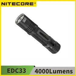 NITECPRE EDC33 4000lumen USB-C torcia ricaricabile torcia a LED, batteria integrata agli ioni di litio 4000mAh 18650