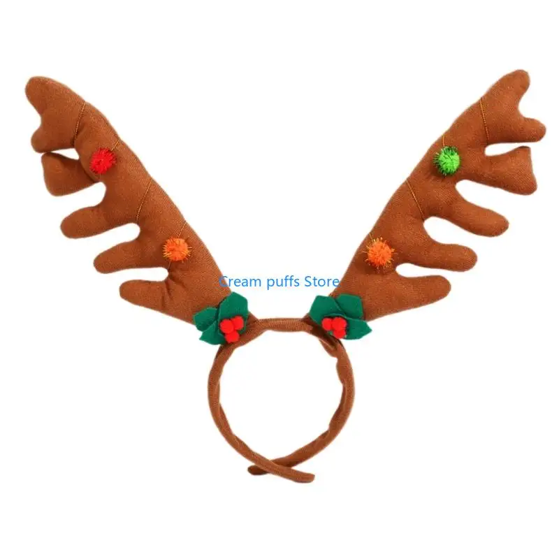 

50LE Comfortable Elastic Reindeer Antlers Headwear Christmas Decoration Party Supplies For Stage