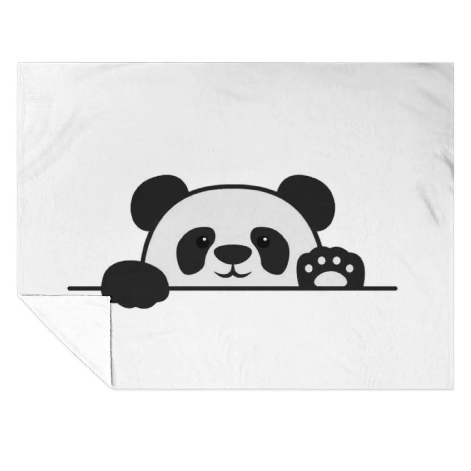 

Panda say hi Throw Blanket heavy to sleep Sleeping Bag Hair Summer Beddings Blankets
