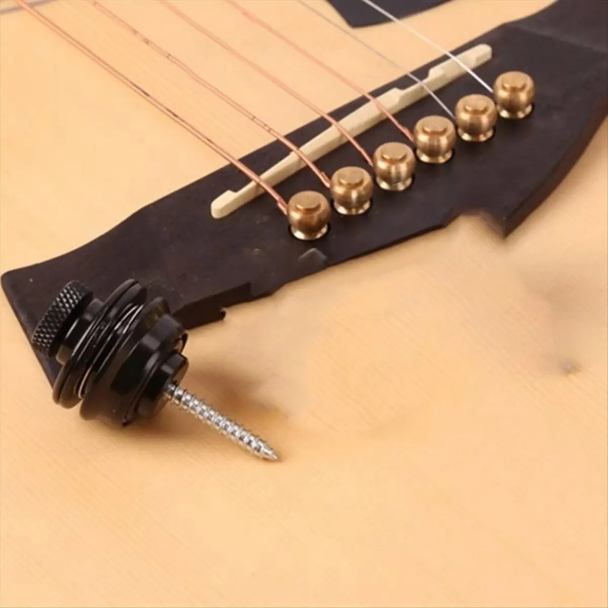 T35C 4PCS Guitar Strap Lock Heavy Duty Metal Button Security Straplock for Electric Acoustic Guitar Ukulele