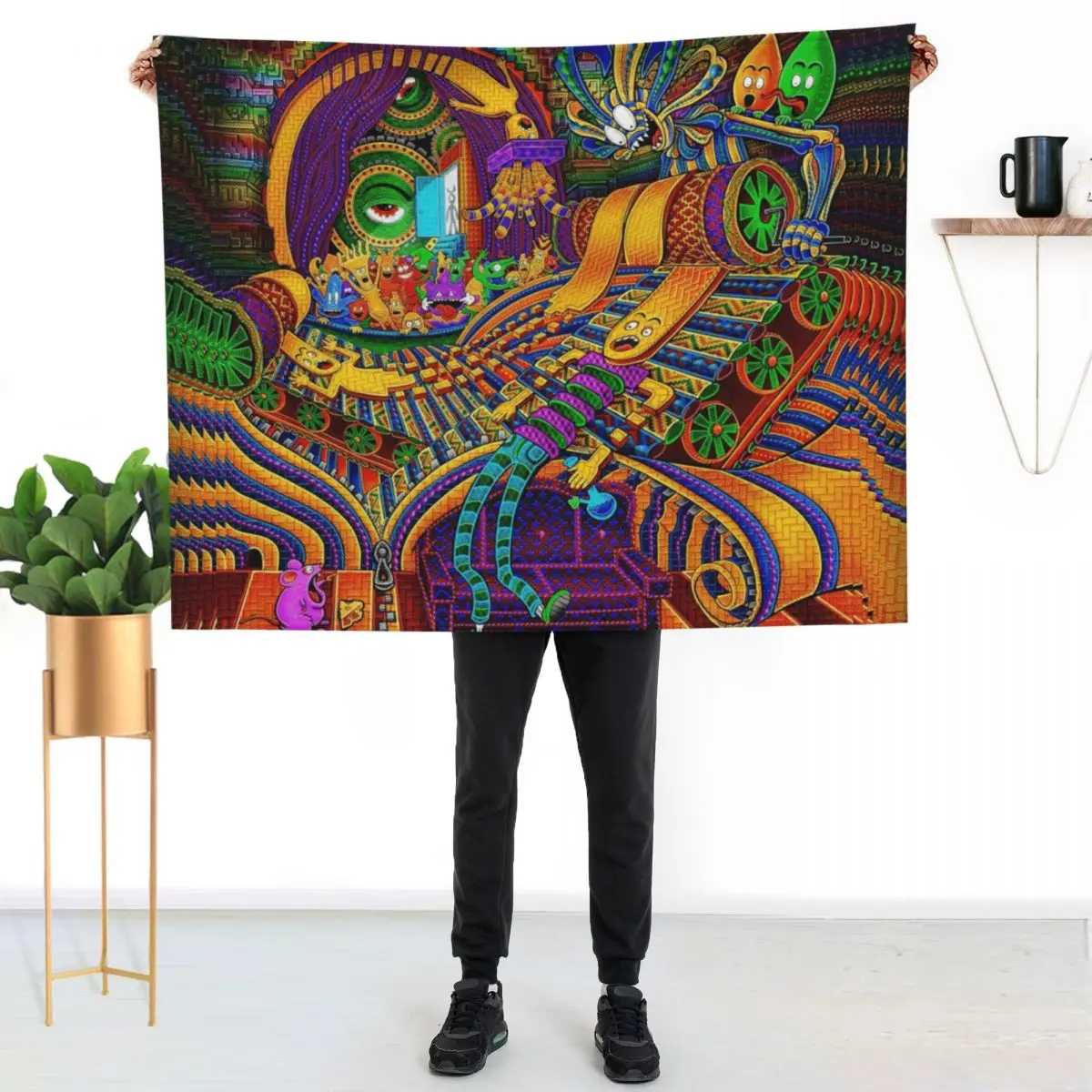 

The Conductor of Consciousness Throw Blanket Warm Plush Fuzzy Blanket for Living Room