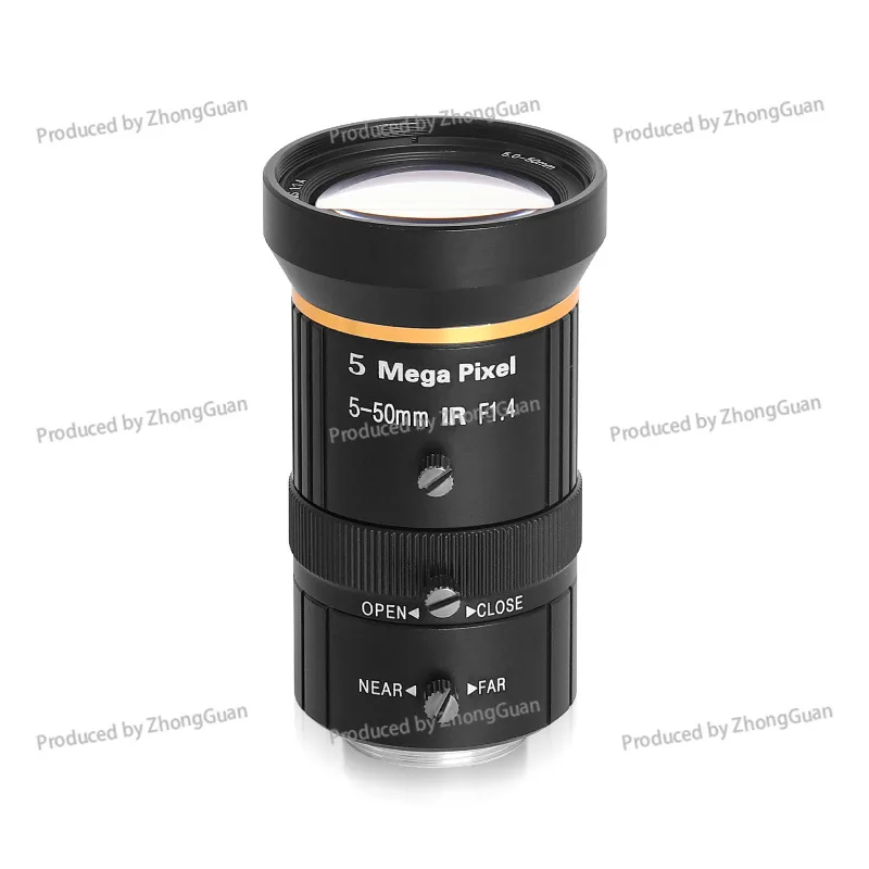 Camera Zoom Lens 6-60/5 - 50/10-50 Mm Low Distortion C-Port Machine Vision Lens Series