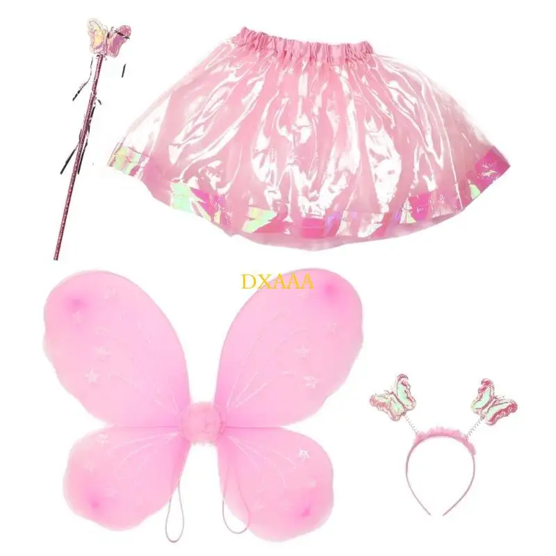 DXAA Halloween Party Cosplames Costumes Butterfly Wing Stage Performance Photography