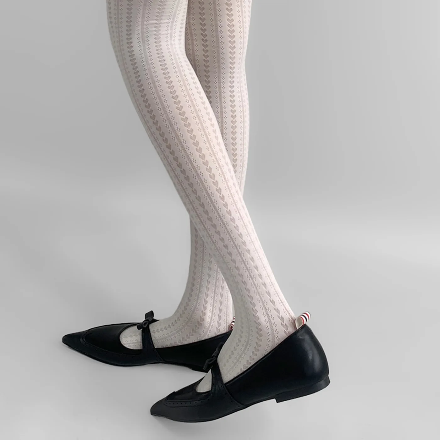 Women's Leggings Autumn Sexy Love Hollow Out Elastic Tights for Women Warm Stockings Y2k Fashion Pantyhoses 2024