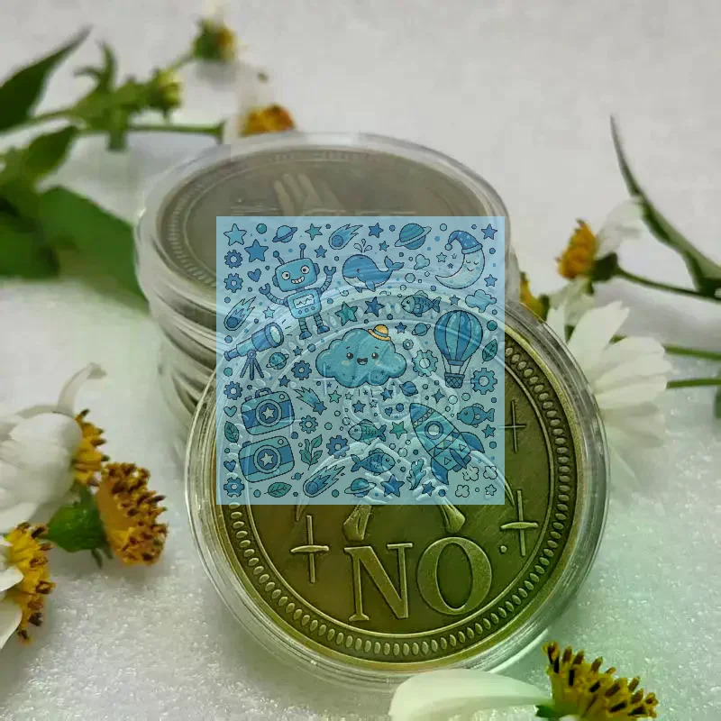 Vintage Yes/No Decision Coin Dual Sided Engraved For Party Games Decision Making Gifts Collection