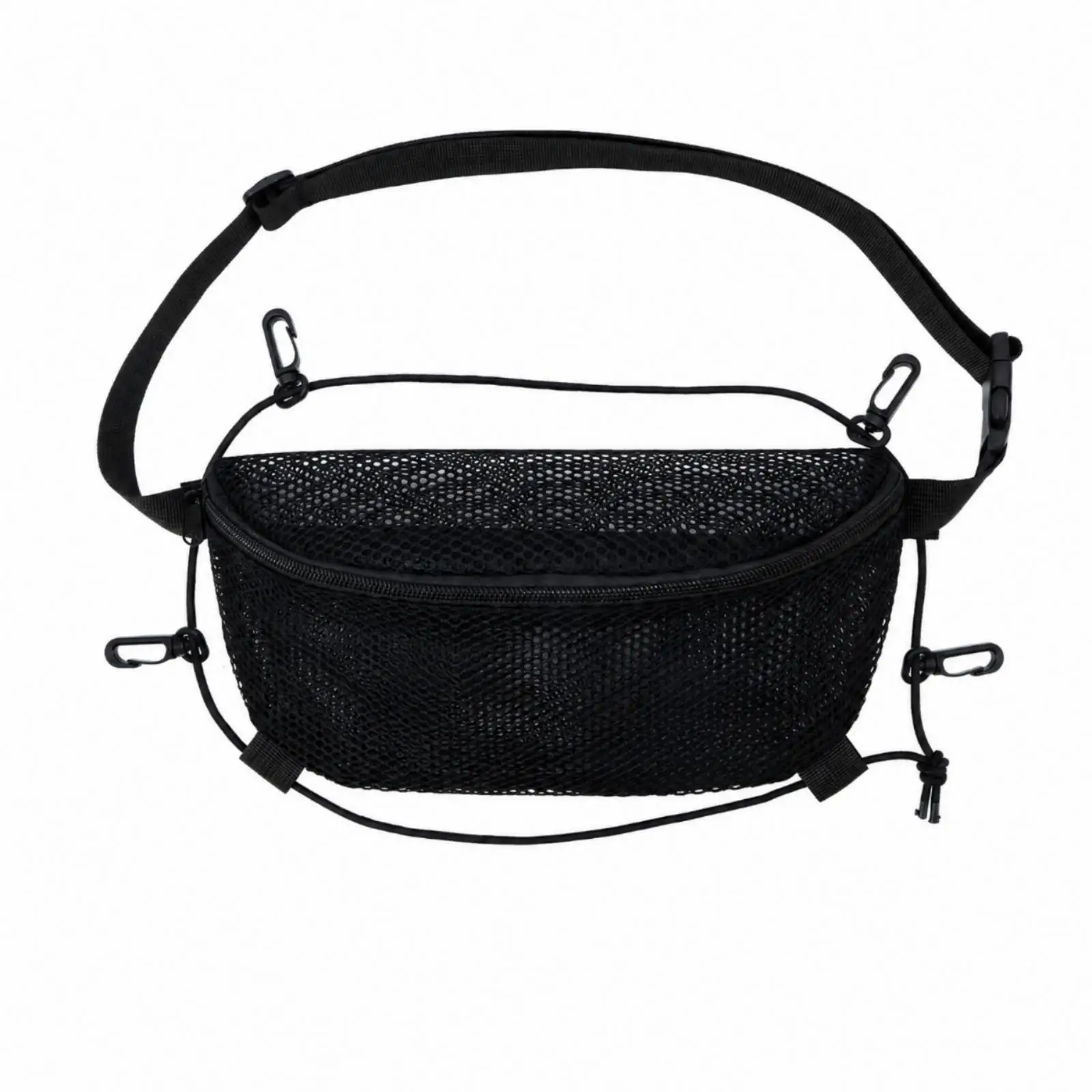 Mesh Waist Storage Bag Lightweight Waist Bag with Attachment Hooks Breathable for Paddleboarding, Outdoor Activities, Traveling