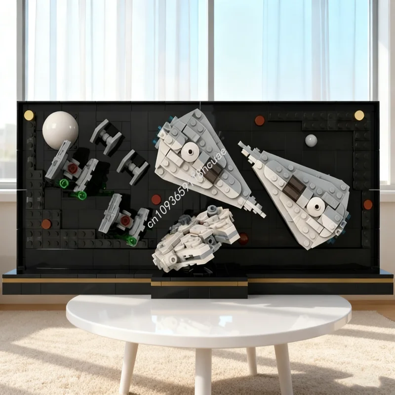 

687 шт. MOC Micro Diorama Escape HOTH Star Модель Строительные блоки Рождественский подарок Строительная игрушка Сборная идея Детский день рождения