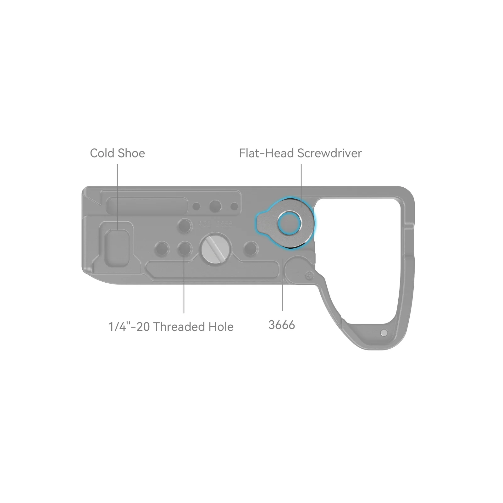 Il set di viti SmallRig in acciaio inossidabile con cacciaviti include 2 viti M3x5 e 2 viti M4 per gabbia, staffa a L, maniglia -4385