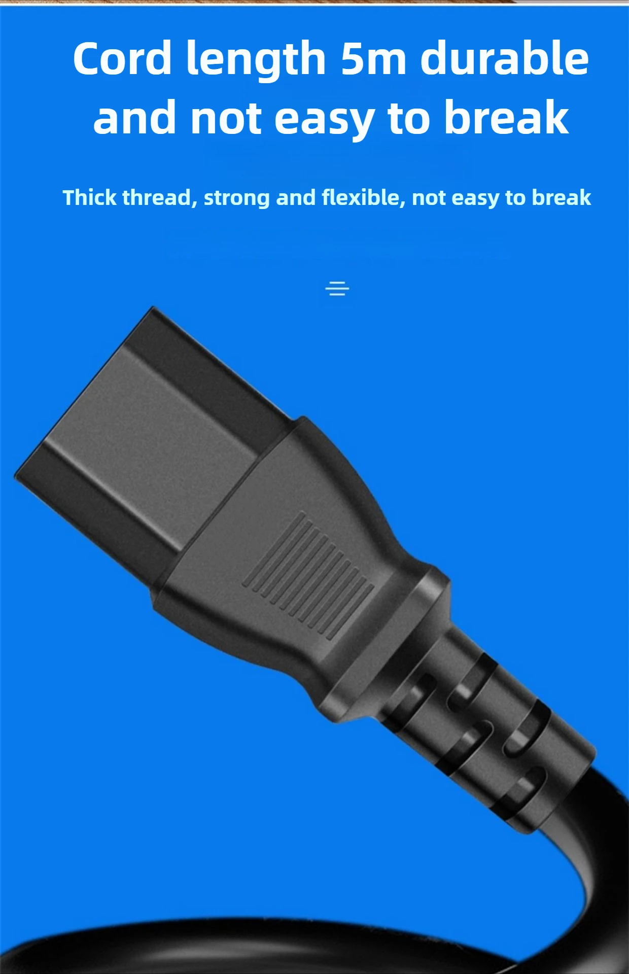 EU US UK Plug Power Supply Cable 5m AC Power Extension Cable For Dell Lenovo Asus Photography Lamp Three Phase Power Cord