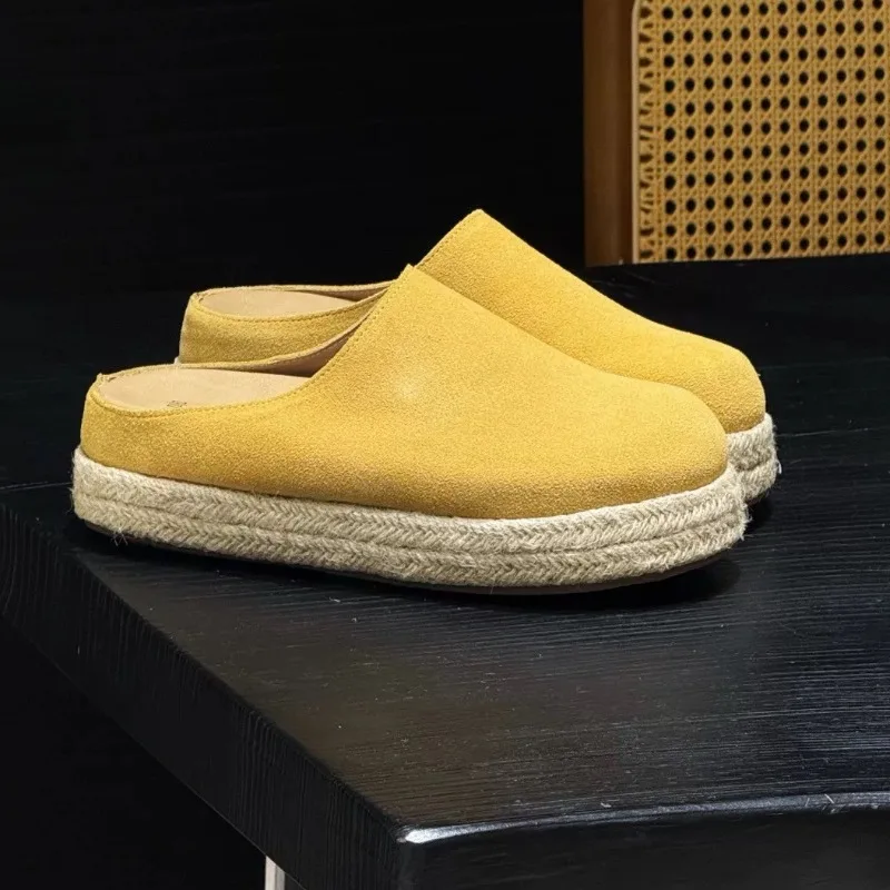 

Weave Women Flats Mules Shoes Platform Casual Slippers Fashion 2025 New Sandals Summer Slingback Sneakers Woman Flip Flops Mujer