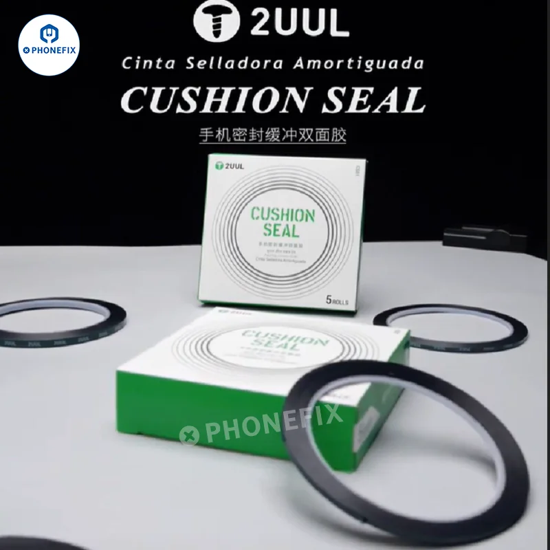 5 Rolls/pack 2UUL CS01 CS02 3mm 5mm Double-sided Cushion Seal Tape for Mobile Phone Screen Mid-frame Back Cover Tablet Repair