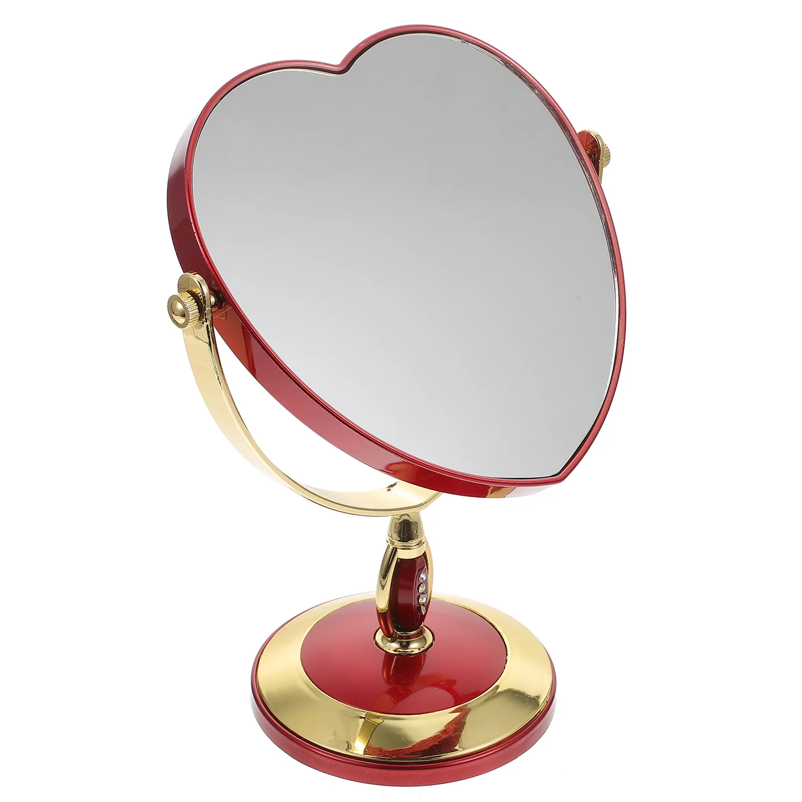 Lusterko do makijażu w kształcie serca, kreatywne, stołowe, toaletka, dekoracyjne lusterko do sypialni dla kobiet, unikalny, szykowny design.