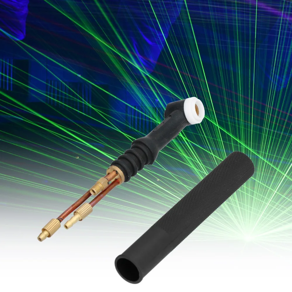 Reliable Flexible Head Welding Torch Head 200 Amps Black TIG Welding Torch Water Cooled Torch Kit Industrial Use