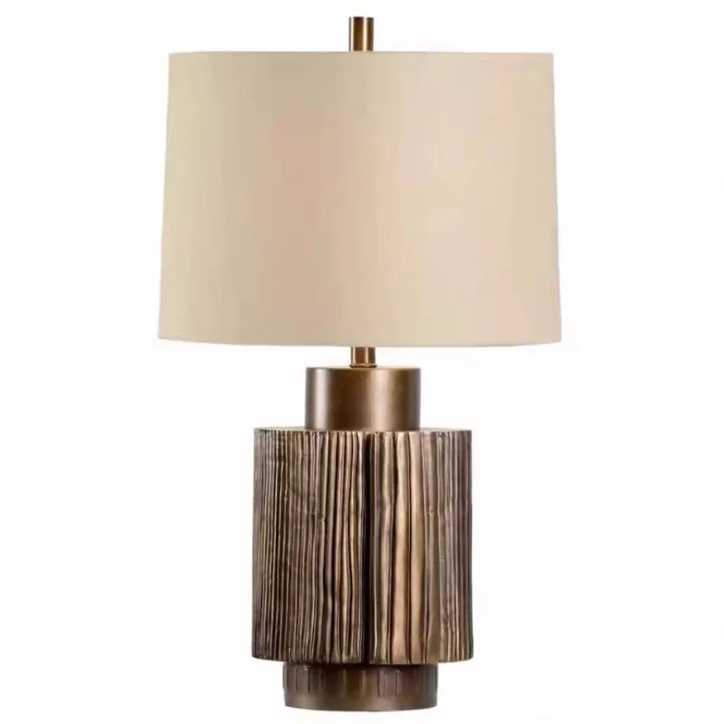 Simple light luxury living room bedroom model room B & B retro hotel decorative desk lamp