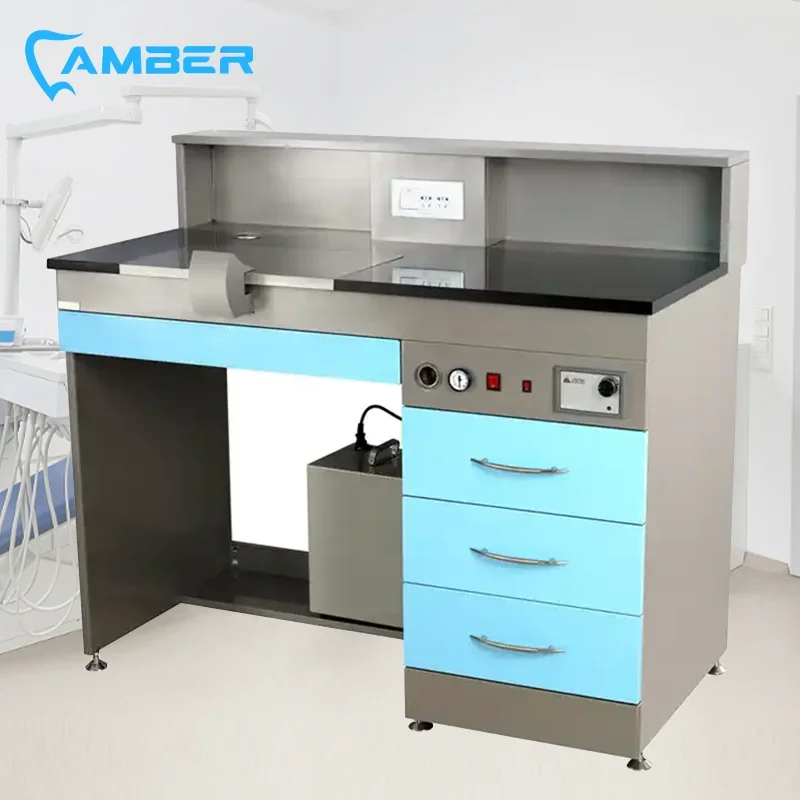 Stainless steel  laboratory furniture  Laboratory Technician Workstation Bench Table Hot sale in 2025