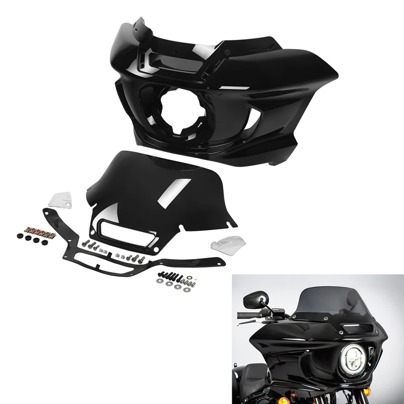 

Motorcycle ABS Front Headlight Fairing w/Windshield For Harley FXLRST 1YXZ LOW RIDER ST 2022-2023 FXRST 1YZZ LOW RIDER EL DIABLO