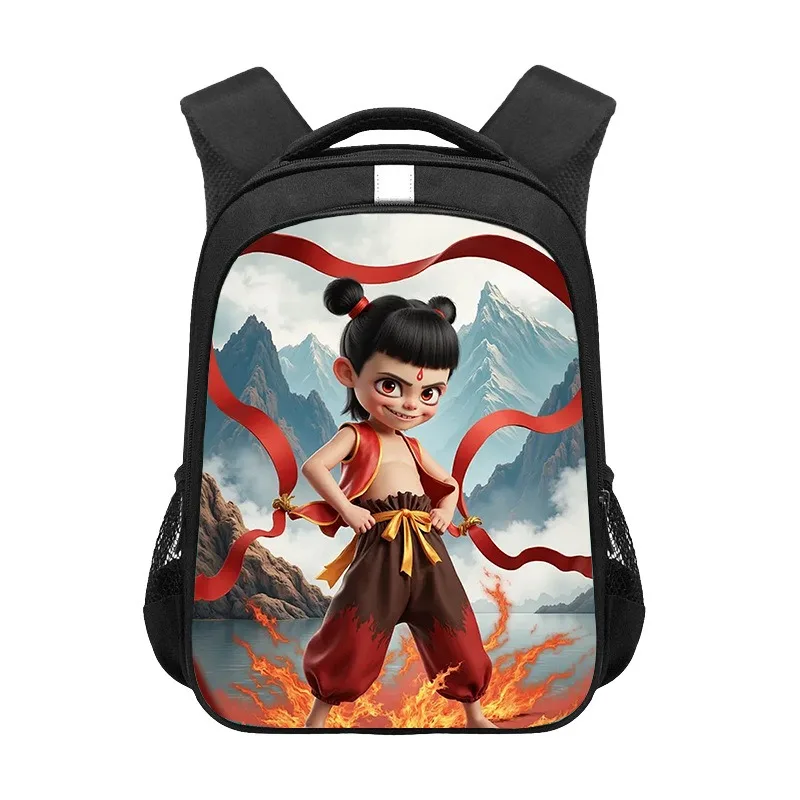 

Children Ne Zha Graphic Knapsack Classic Backpack Lightweight School Bookbag Casual Daypack for Student