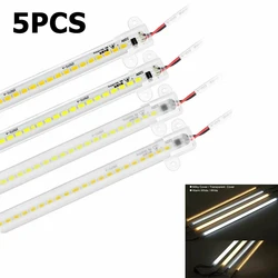 5PCS 30/40/50cm LED Rigid Light Strip High Brightness Waterproof LED Fluorescent Floodlight Tube For Bar Industries Showcase