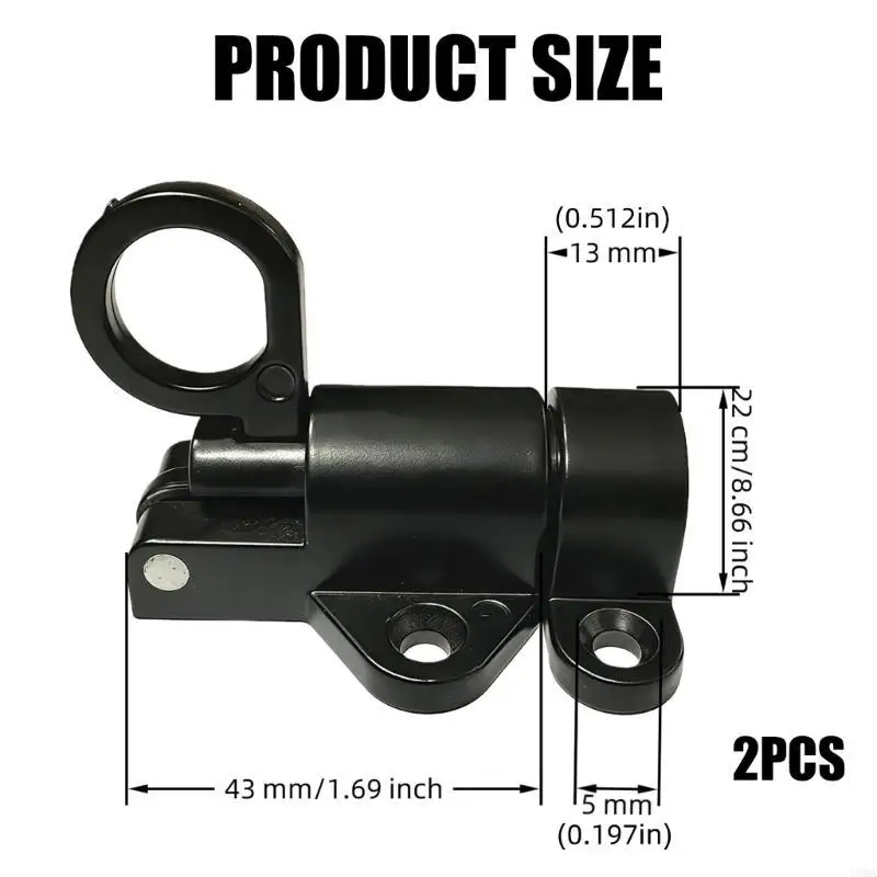 2 Stuks Aluminium Deurvergrendeling Pin Lente Deur Bolt Vergrendelingen Lock Hardware