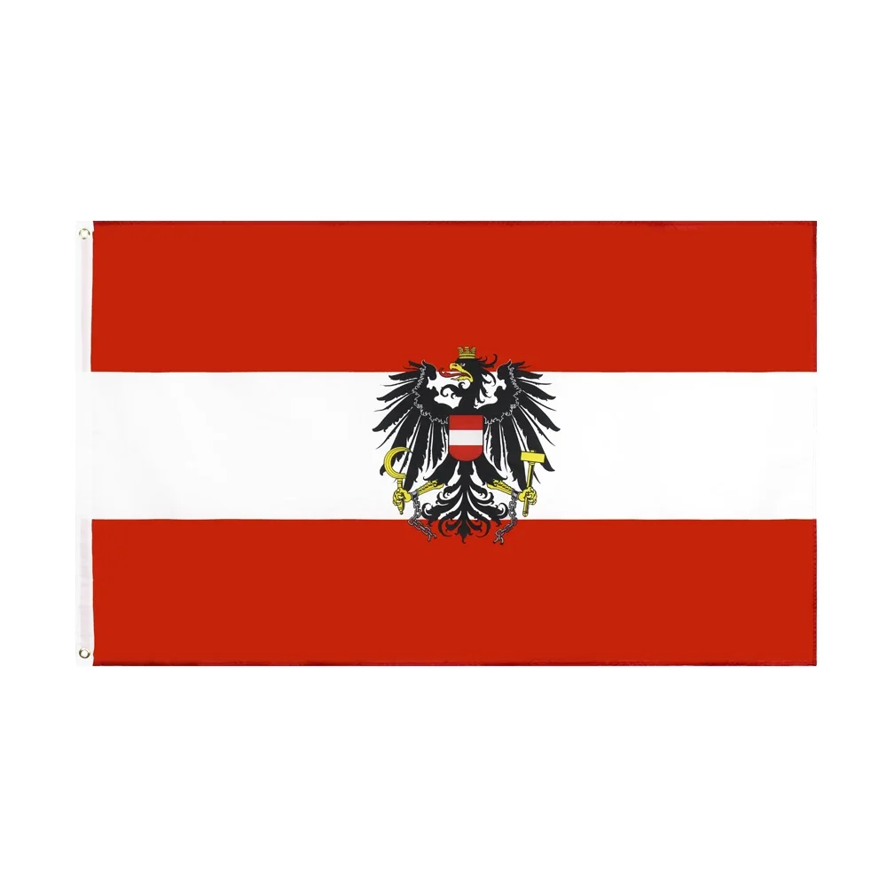 90*150cm AUSTRIA WITH EAGLE FLAG