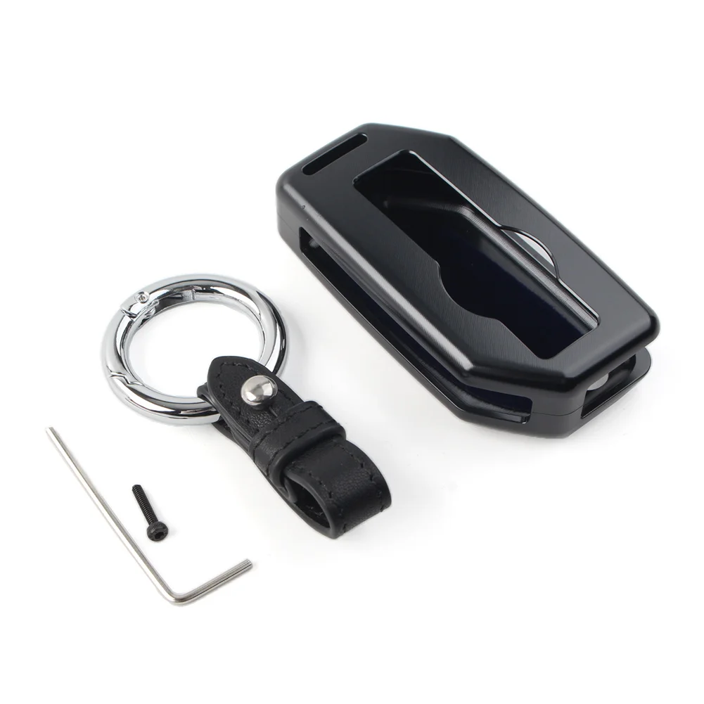 Aluminum Alloy Motorcycle Remote Control Key Case Shell Cover For BMW R1200GS R1250GS R1200RT K1600 GTGTL F850 750GS Black