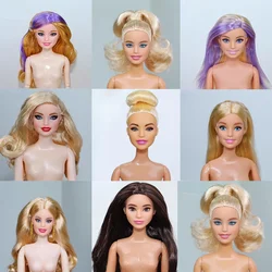 Fashion Brand Naked Doll Body Variety Skin 29cm 11 Joints Move Colourful Hair Doll Head Accessories Girls Toys Birthday Bonecas
