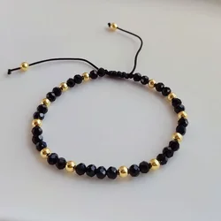 Beaded bracelet Crystal Simplicity  Fashion  Versatile  Monochrome Hand-strung chain Bohemian Adjustable Rice bead bracelet