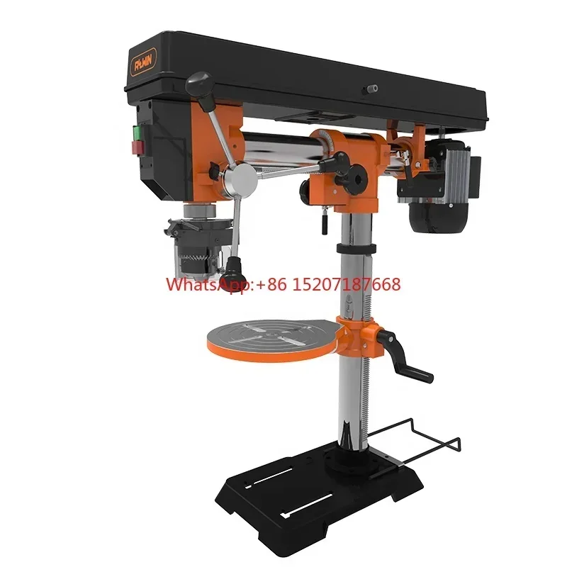 Adjustable swing benchtop radial drill press custom color statoinary 5 speed radial drill press