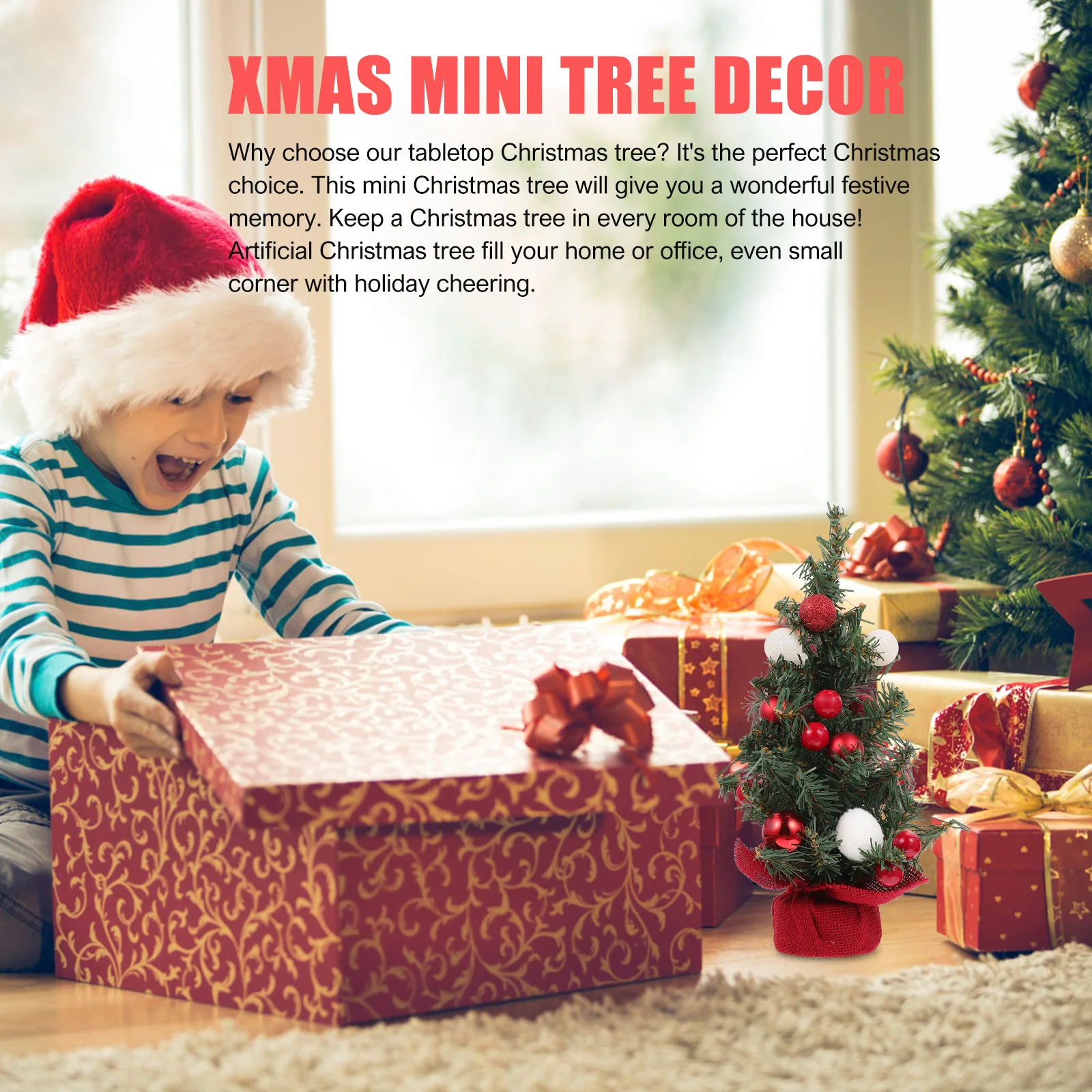 

1Pcs Mini Christmas Tree Ornament Perfect Xmas Gift for Kids Friends Family Home Wedding Party Desktop Xmas Tree Decoration