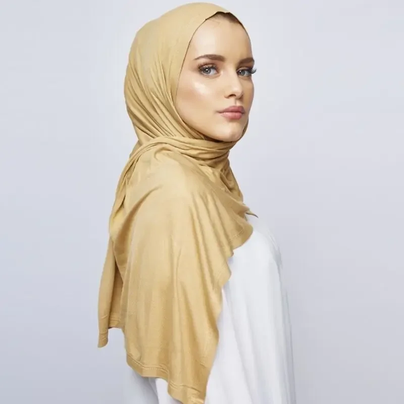 Muslim Chiffon Hijab Scarf Women Long Solid Color Head Wrap For Women Hijabs Scarves Ladies Muslim Veil Jersey Hijabs