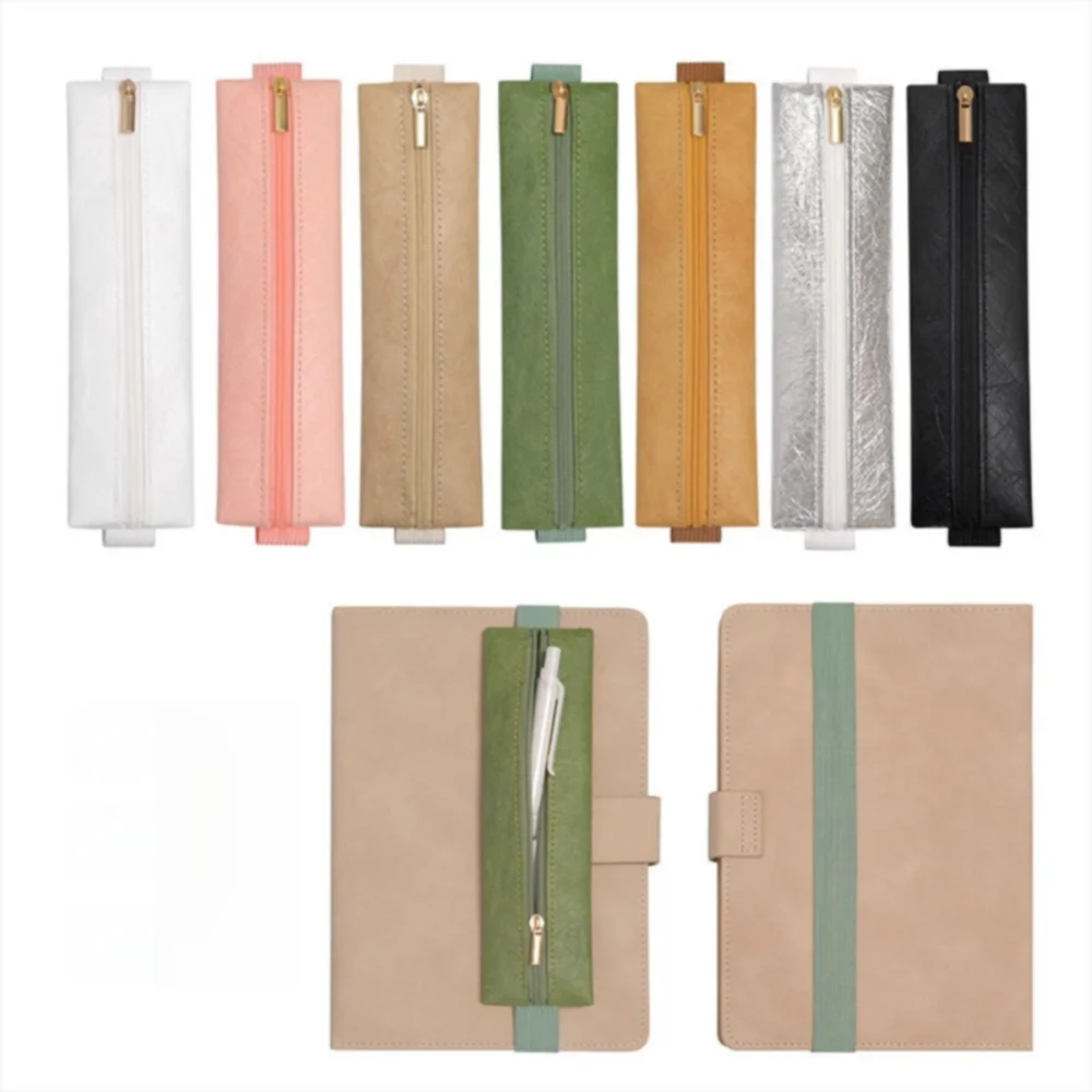 

Легкая сумка для ручек с эластичной пряжкой, портативная большая вместительная ручка с зажимом для ручек, держатель для ручек Tyvek, офисная встреча