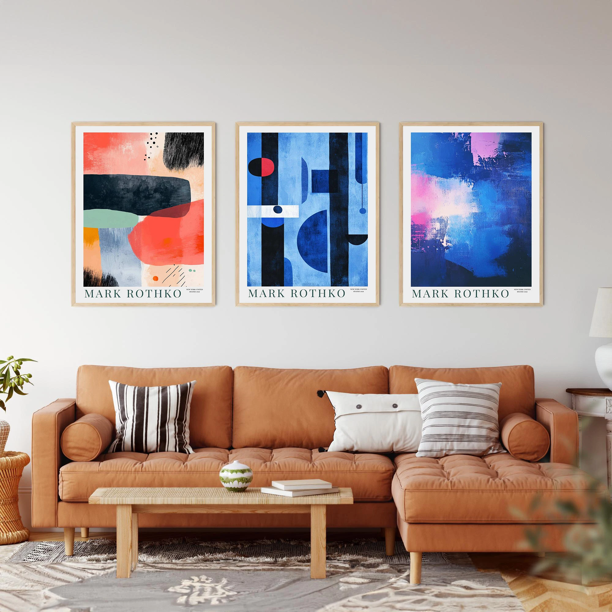 Mark Rothko Series Middle Ages Poster Print Canvas Art Pictures Home for Living Room and Bedroom Wall Decor Frameless Painting