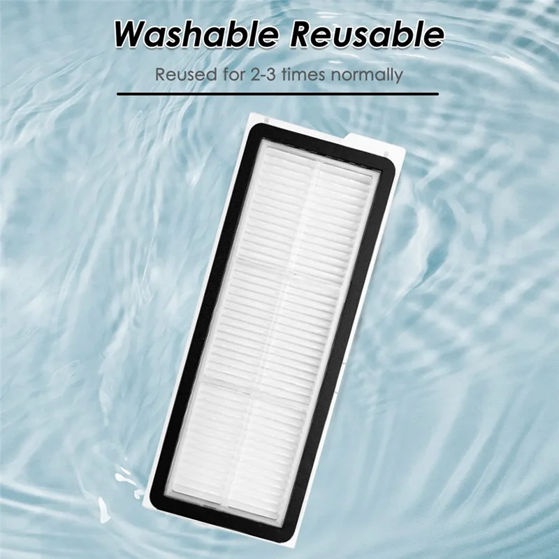 Roborock QV 35A / QR 598 / QR 798 로봇 진공 액세서리 용 구매자 기기 교체 세척 가능 필터 세트 12PCS