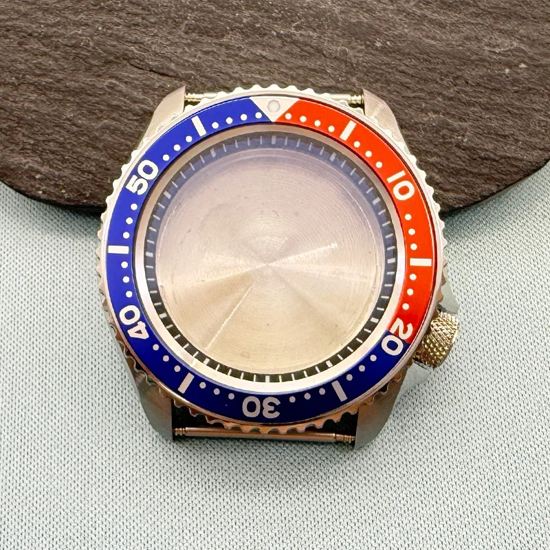 SKX007 men's watch case sapphire 42mm stainless steel case is suitable for NH35 NH36 4R35 4R36 6R 7S movement 28.5mm Dial Refit