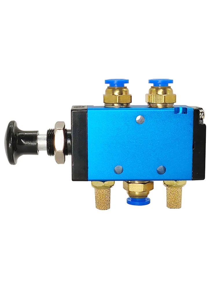 Vanne pneumatique, vanne de commande manuelle à levier manuel, 2 voies, 5 ports, Push-Pull, 4R210-08