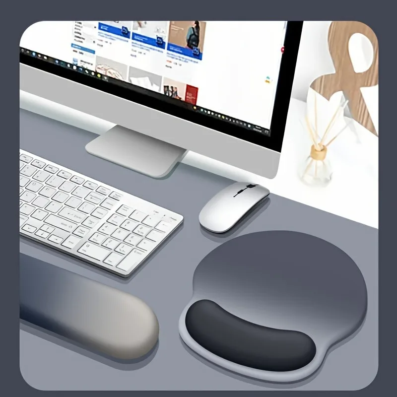 Ergonomische antislip rubberen muismat, geschikt voor computers en laptops, perfect voor kantoor- en thuisgebruik