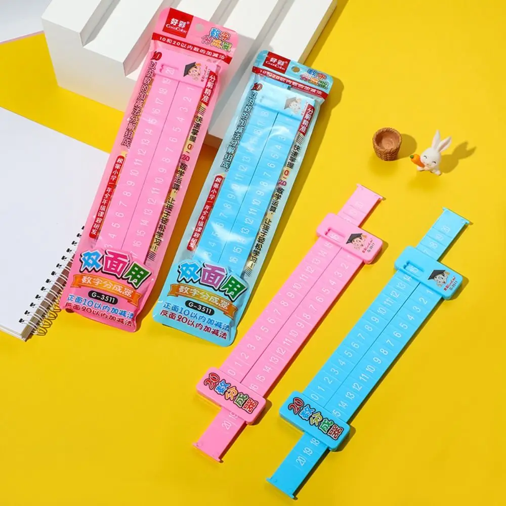 Early Education Number Decomposition Ruler Enlightenment Aid Stationery Straight Ruler Learning Plastic Student Ruler