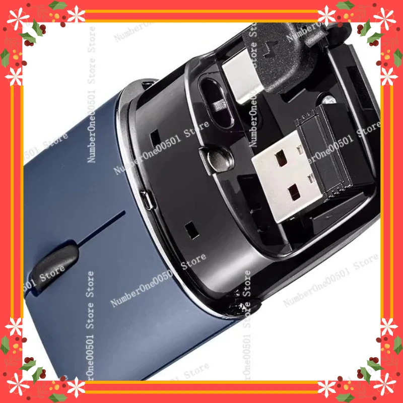 

Беспроводная мышь Bluetooth с двойным режимом работы, зарядкой, бесшумная, компактная, портативная, для дома и офиса