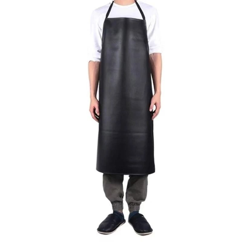 Y5GC Waterproofs Apron Long Grilling Apron Heavy Duty Work Apron,Artificial Leather Apron for Chefs,Butcher,Cleaning