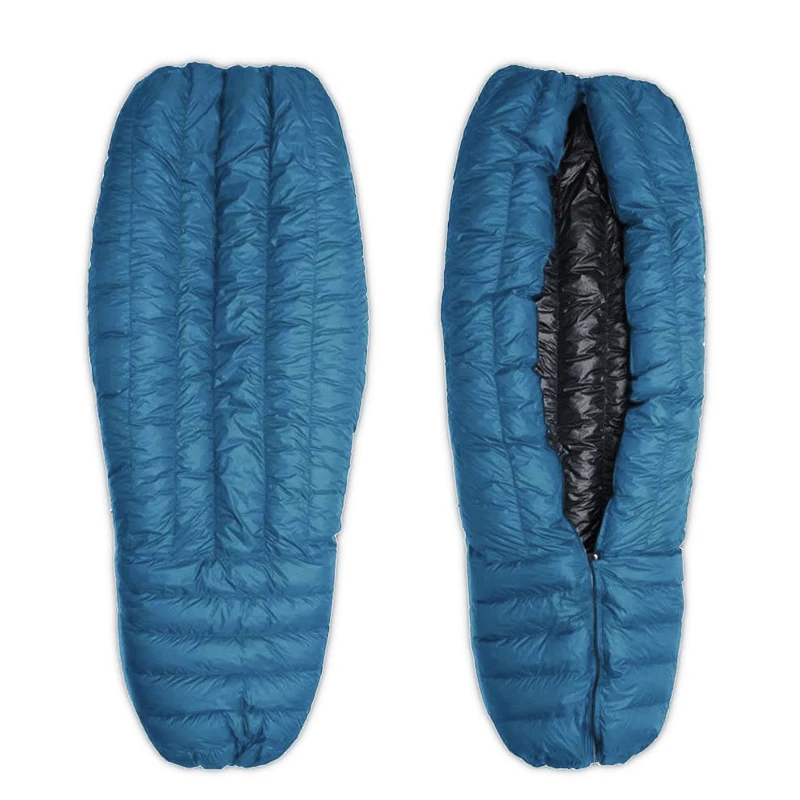 جديد مخصص خفيفة 10D نايلون RDS 850FP أوزة أسفل لحاف التخييم بطانية كيس النوم لحاف للتخييم في الهواء الطلق #4