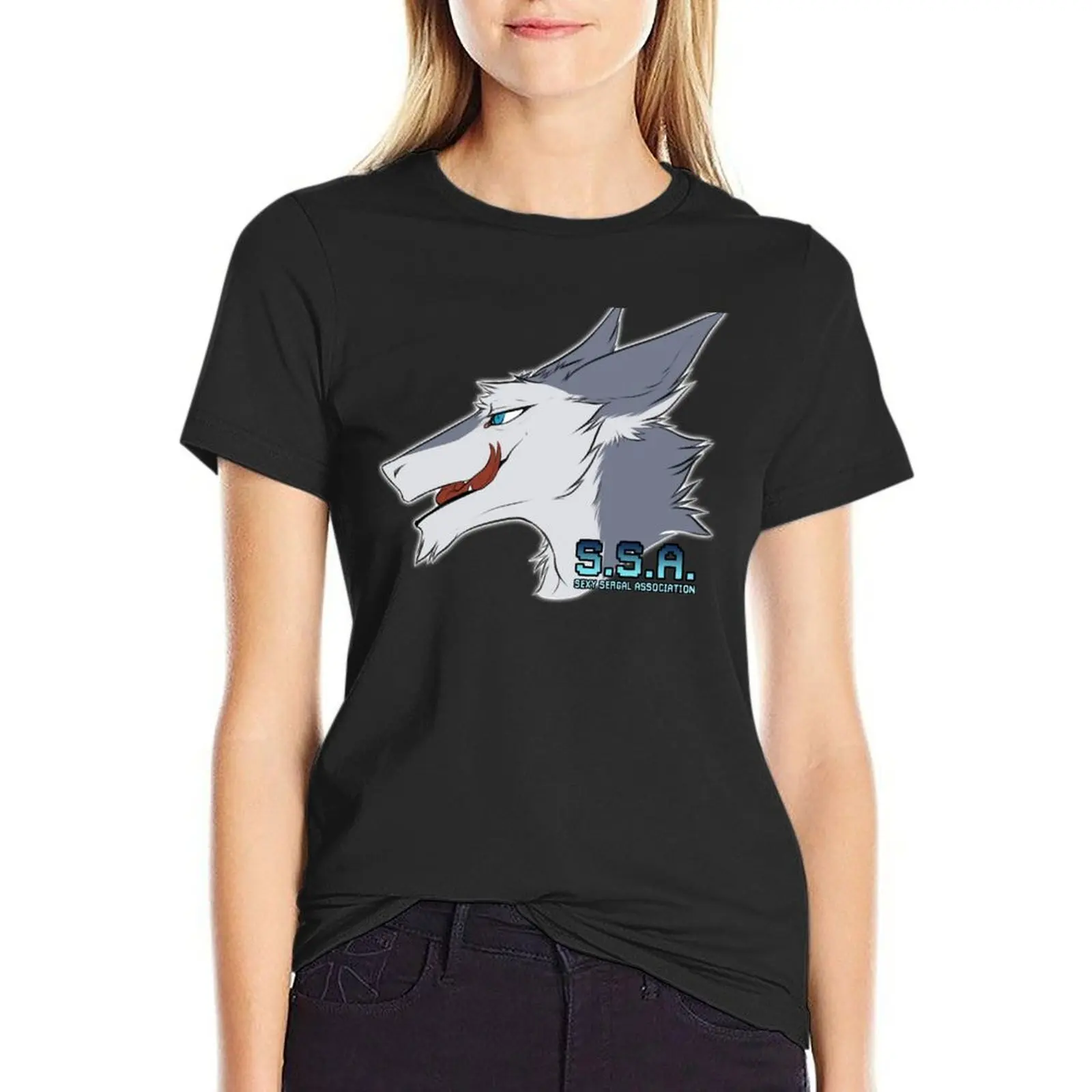 Sexy Sergal Association! T-Shirt animal print shirt for girls oversized white t shirts for Women