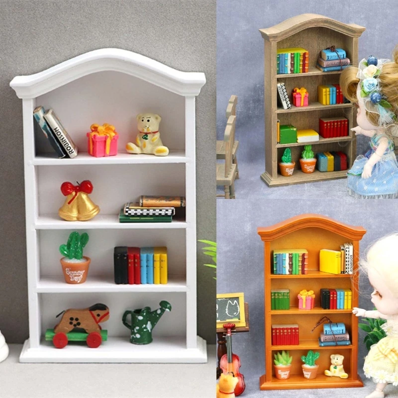 Mini Armario De 3 Puertas Para Casa De Muñecas – Accesorio De Plástico Seguro Y Bonito Para Habitaciones De Muñecas, Regalo Ideal Para Niñas Mayores De 3 Años