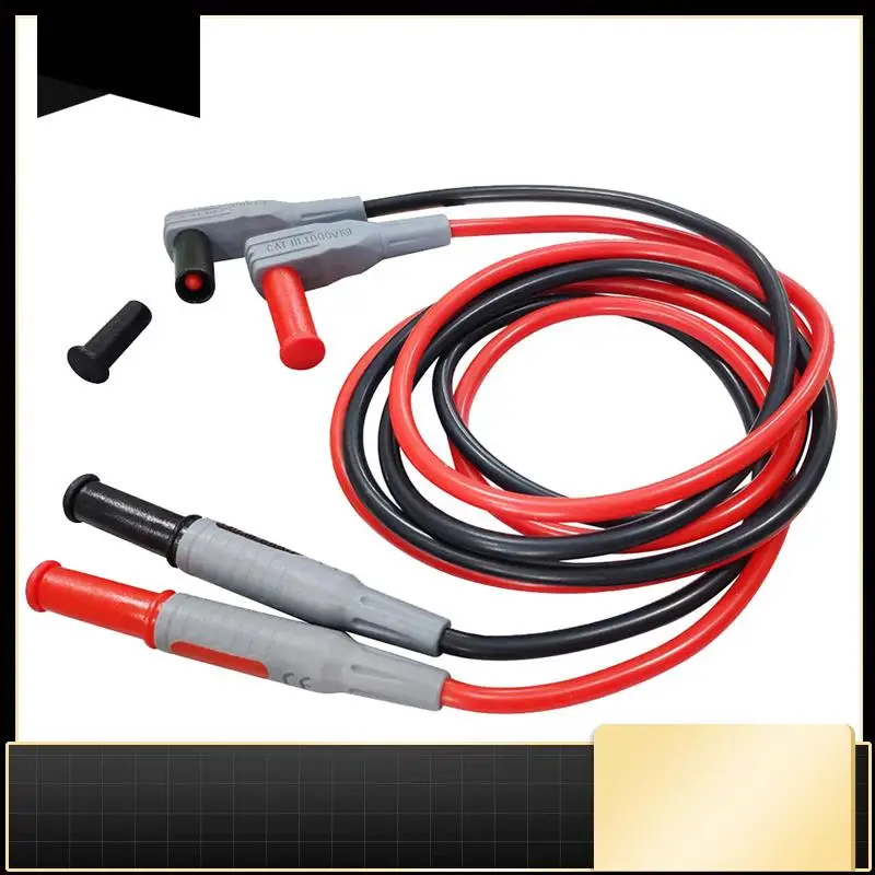 

P1308D 25PCS Multimeter Silicone Test Lead Kit With Replaceable Needle Spanner Alligator Clip 4Mm Banana Plug-N37R