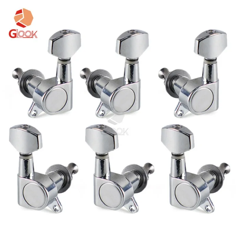 

2pcs Electric Guitar Square Handle Fully Enclosed String Button String Accurate, Piano Button String Accurate Knob Upper Roller