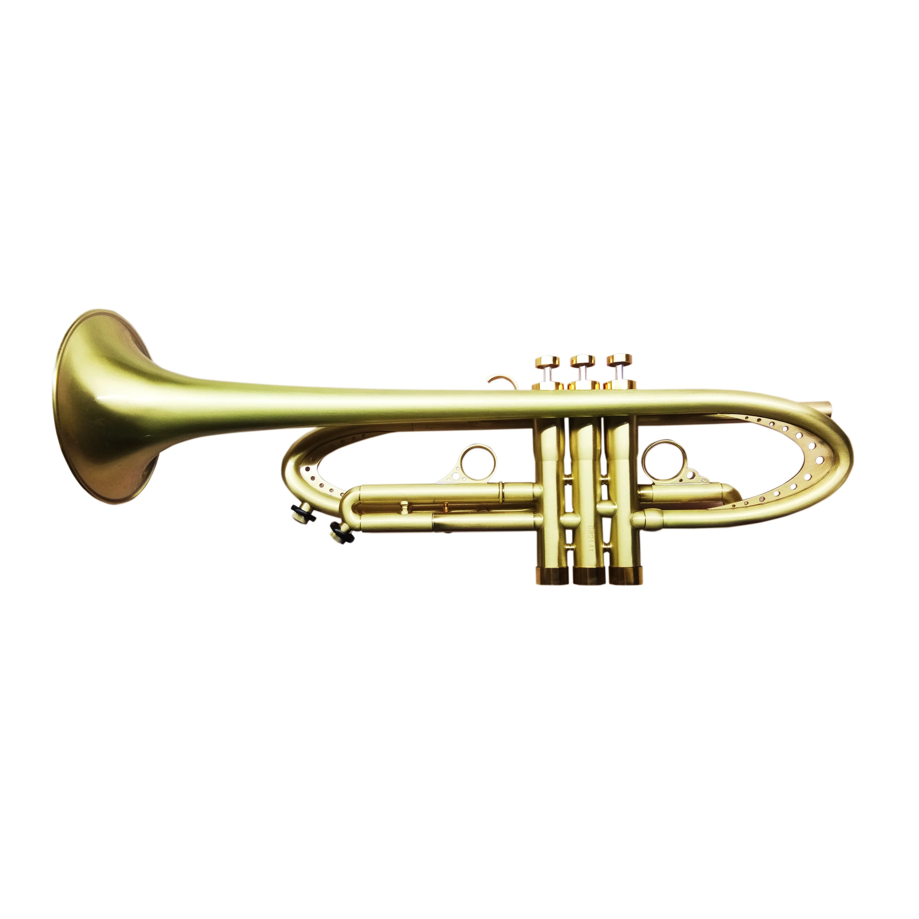 Seasound Professional JYTR409HS BB Tone Trumpet Imitation Vintage Trompetta with Gold Lacquer Brass Body
