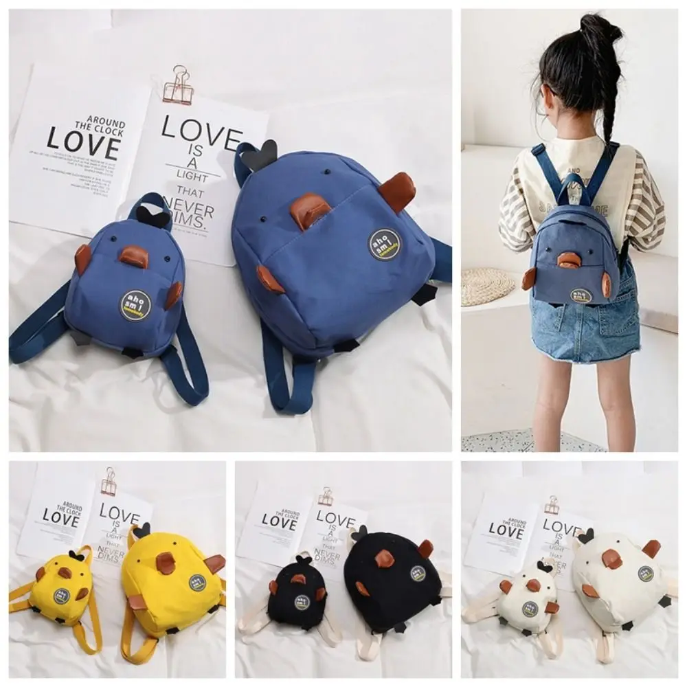 Уникальный рюкзак для малышей с рисунком утки, легкий детский школьный рюкзак большой вместимости, нейлоновая милая сумка на плечо с героями мультфильмов, подарок