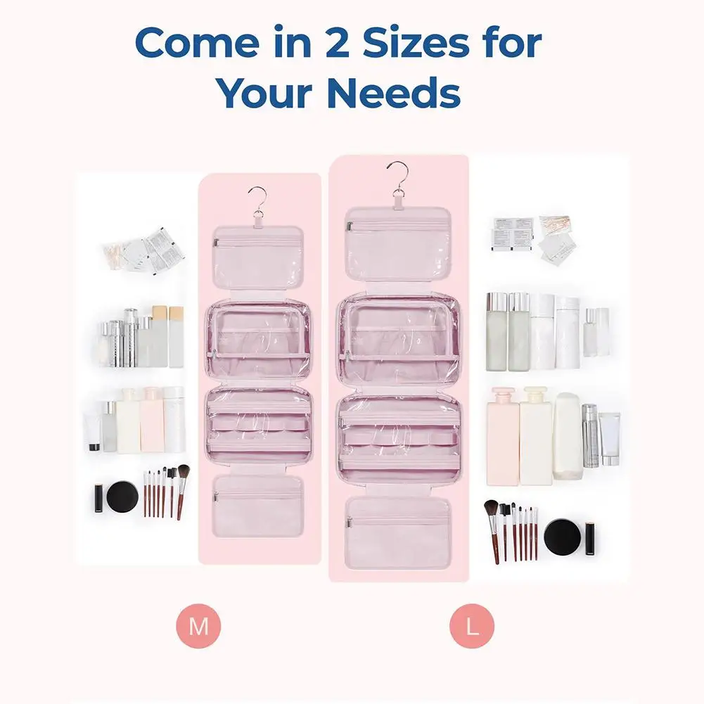خريف جديد طوي منقوشة حقيبة مستحضرات تجميل معلقة أدوات الزينة المنظم مقاوم للماء حقيبة مستحضرات التجميل تخزين الحمام السفر #4