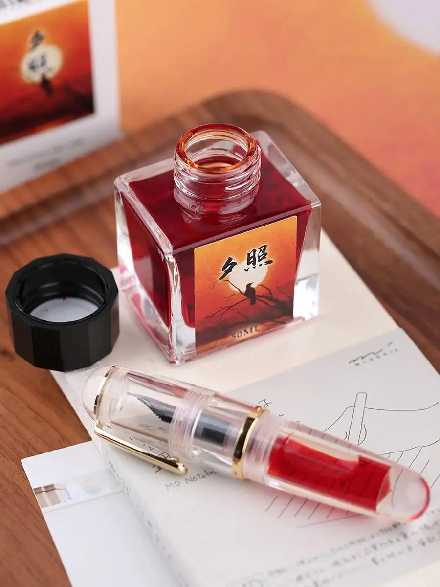 

MAJOHN 2023 Цветные чернила для ручки для письма Неуглеродистые красящие чернила Неблокирующие перьевые ручки Чернила для рисования 50 мл